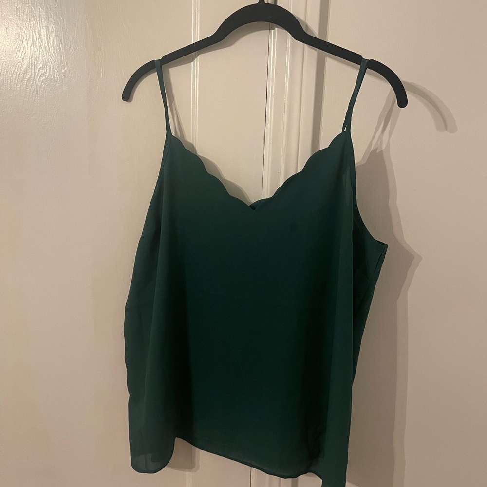 Express green tank top (L)